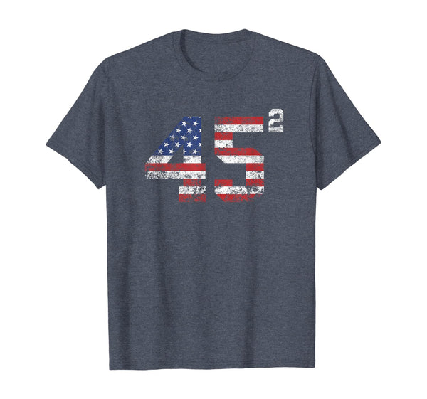 45 Squared Trump 2020 Second Term USA Vintage T-Shirt
