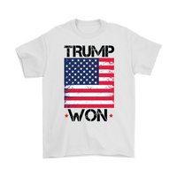 Trump Won American Flag Tshirt S-5XL