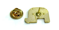 Republican GOP Elephant Mascot Two-Tone Pin gold plated