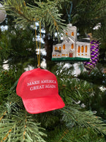 Red Make America Great Again Hat MAGA Christmas Ornament