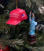 Red Make America Great Again Hat MAGA Christmas Ornament