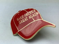 Red MAGA Hat Lapel Pin 24KT