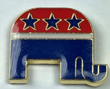 Republican GOP Elephant Mascot Two-Tone Pin gold plated