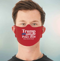 Red Cotton Donald Trump Mike Pence 2020 Face Mask