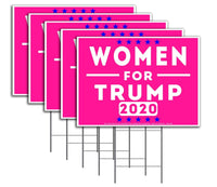 Women for Trump Pink Yard Sign High Quality Weather Resistant