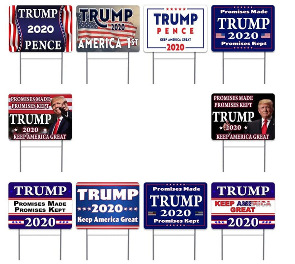 Pack of 10  Donald Trump Pence 2020 Yard Signs Bundle