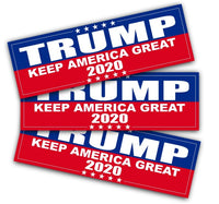 3 Pack - High-Quality Trump 2020 Bumper Stickers KAG