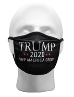Black Trump 2020 Front and  Tattered Thin Blue Line Flag Back