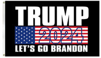 Trump 2024 Flag with Lets Go Brandon 3x5 Feet