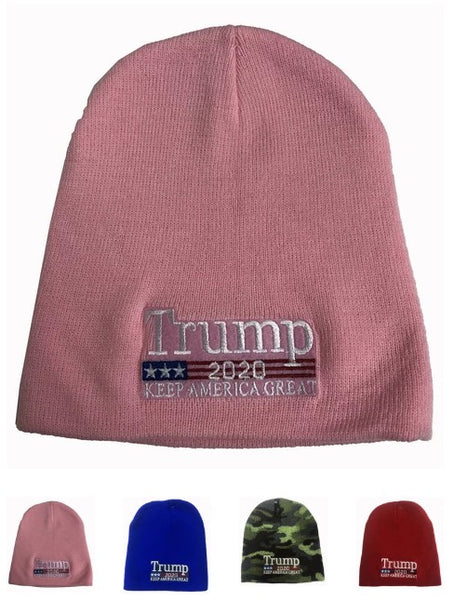 TRUMP 2020 KEEP AMERICA GREAT Knitted Warm Winter Skit Hat Beanie
