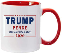 Trump Pence Keep America Great! 2020 Red Ceramic Coffee Mug Tea Cup