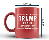 Trump Pence Keep America Great! 2020 Red Ceramic Coffee Mug Tea Cup