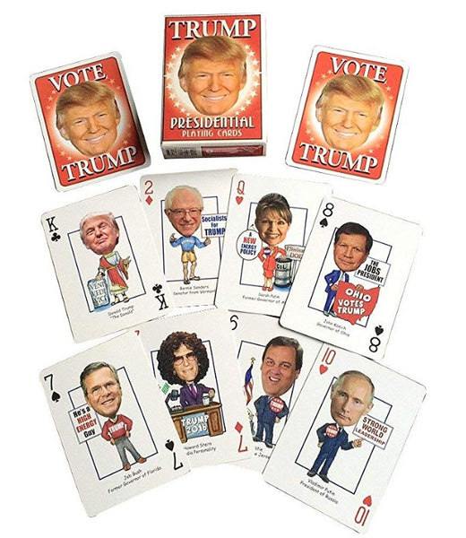 Trump Presidential Playing Cards with Political Figures
