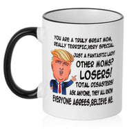 Funny Ceramic Gift for DAD MOM Donald Trump Coffee Mug