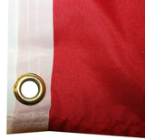Red All Aboard The Trump Train 2020 Donald Trump Flag Heavy Duty