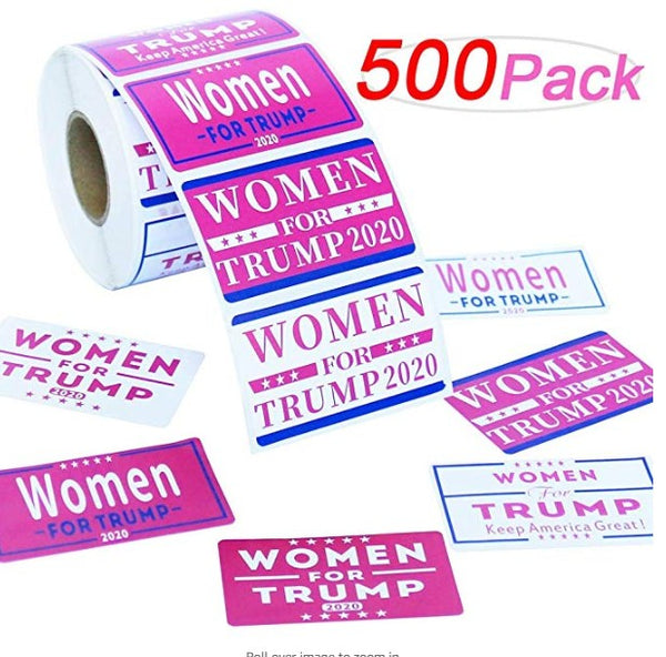 Women for Trump Stickers - Pack of 500 Stickers