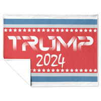 Trump 2024 Fleece Blanket Choose Sherpa or Fleece