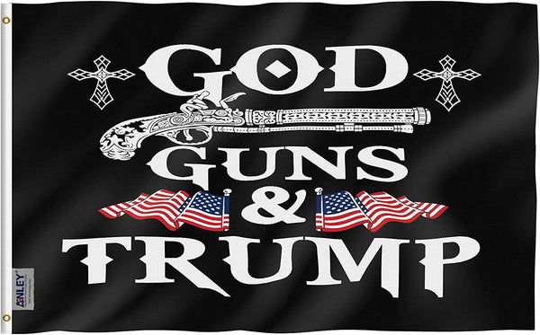 God, Guns, and Trump Flag