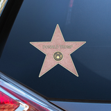Donald Trump Hollywood Star Sticker (6×6)