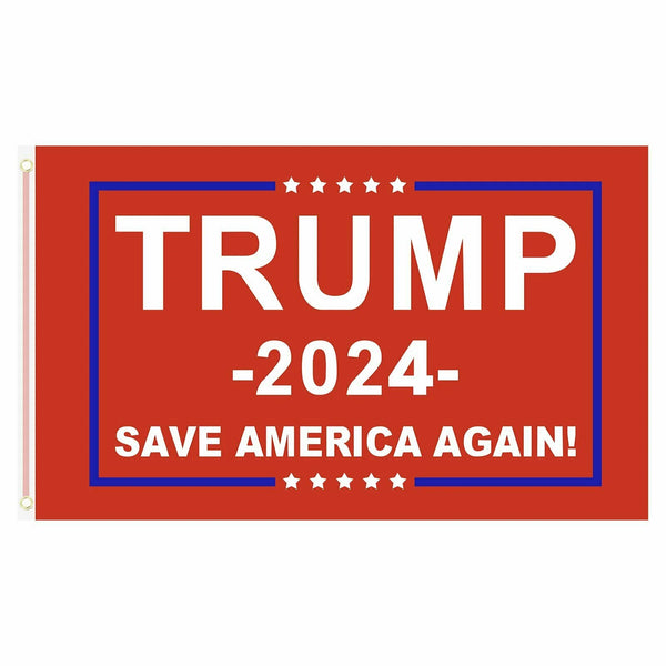 Save America Flag Trump 2024 Red