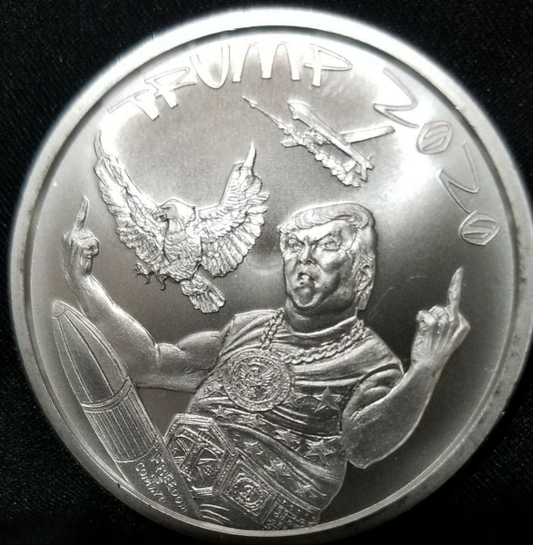 TRUMP OLIGARCHY 1 OZ SILVER .999 Middle Finger COIN RARE, LIMITED MINT