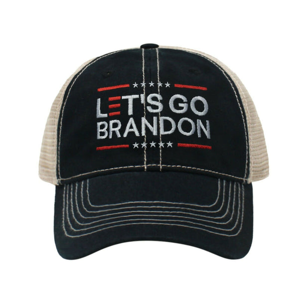 Let's Go Brandon FJB Embroidered Trucker Baseball Hat