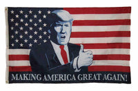 Trump President Make America Great Again MAGA Thumbs Up USA 3x5 Feet Flag