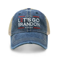 Let's Go Brandon FJB Embroidered Trucker Baseball Hat