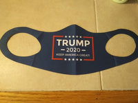 Donald Trump Keep America Great 2020 Blue KAG Cotton Face Mask
