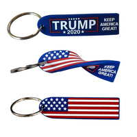 Trump 2020 Key Chain US Flag